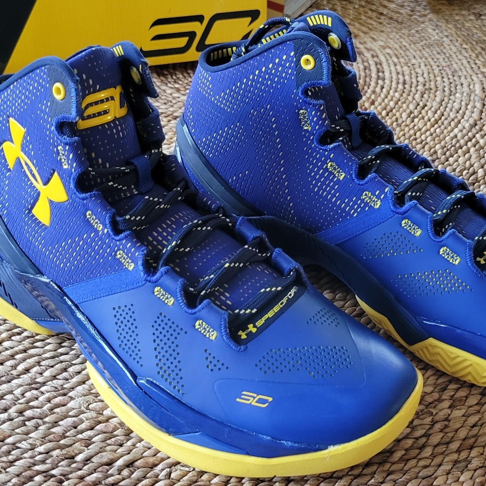 Under Armour Curry 2 Shoes, 9.5 Mens Size,  Cobalt Blue